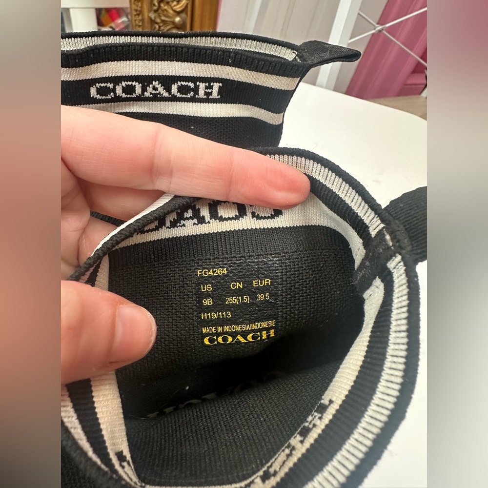 Coach Sock Sneaker C203 size 9 - Picture 7 of 8